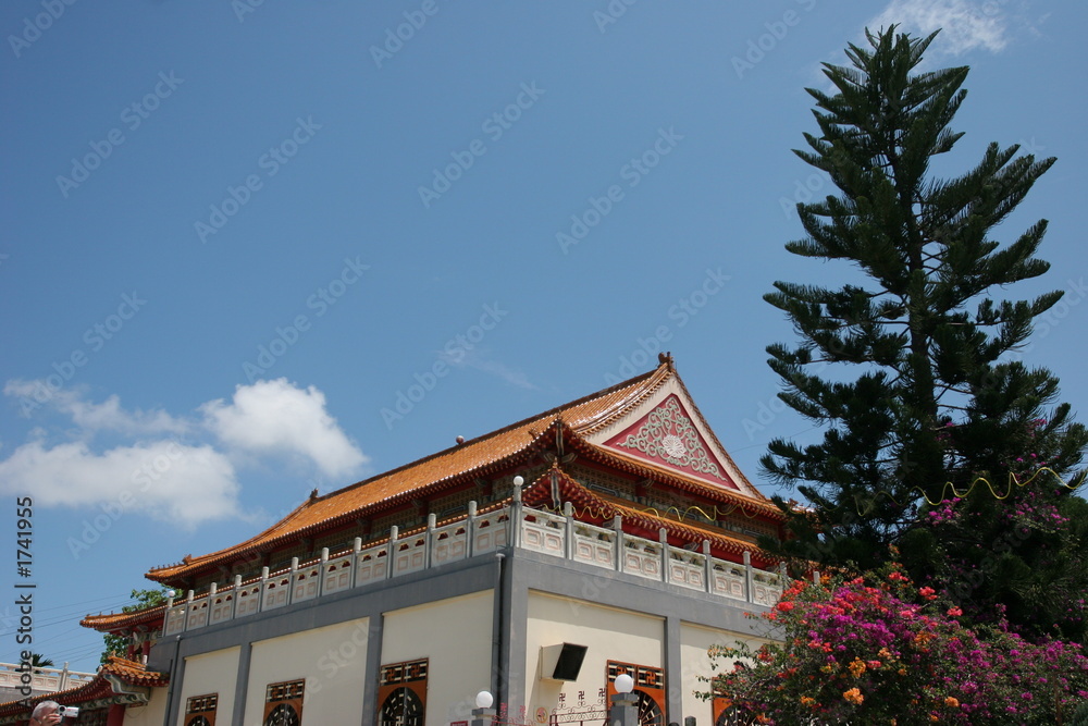 Obraz premium temple bouddhiste kinabalu