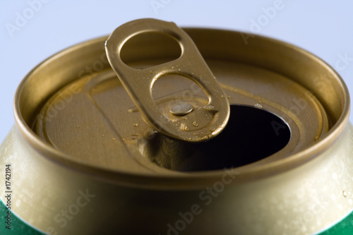 open beer can