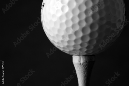 golf ball on tee