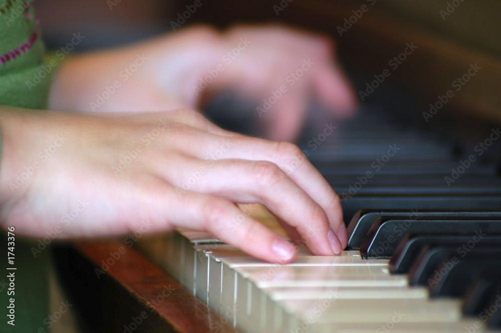 Fototapeta premium playing the piano