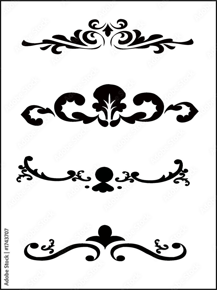 abstract  design elements ,borders