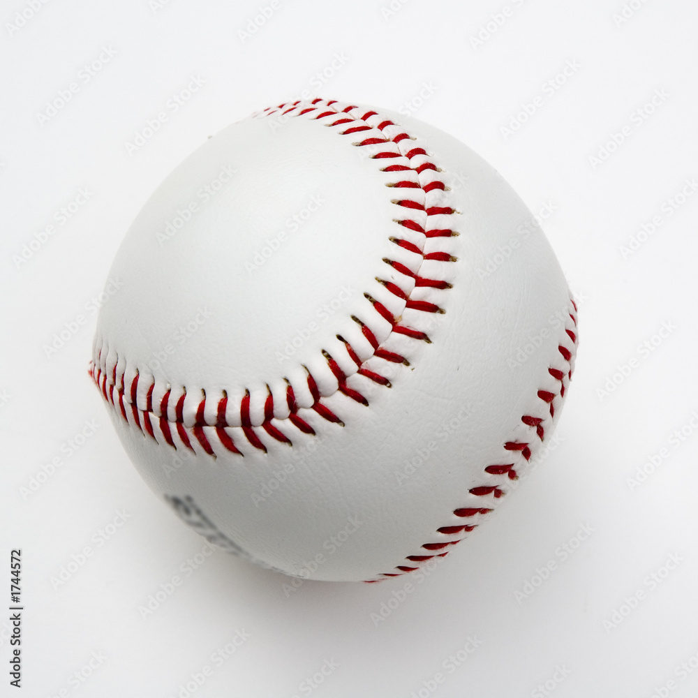 baseball on white background