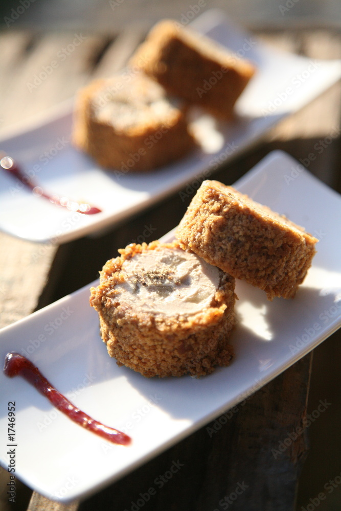 roulés foie gras au pain d'epices