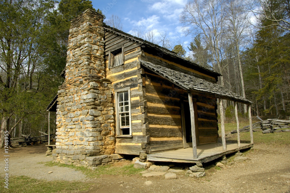 cades cove - log cabin cades cove - log cabin