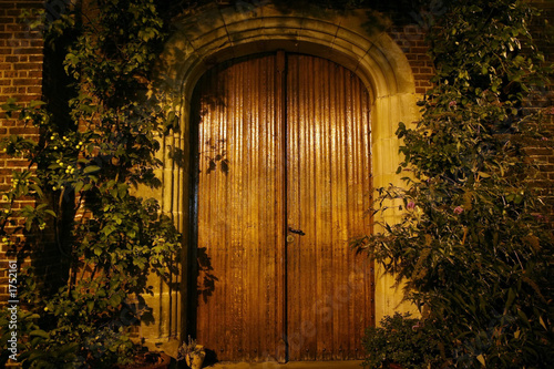 old wooden doors.