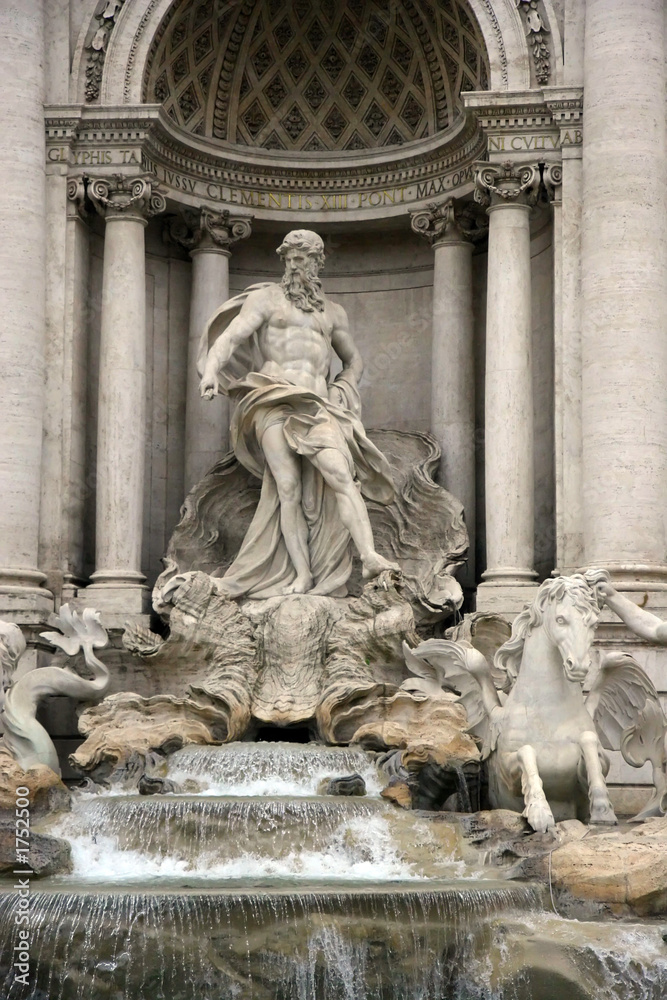 trevi fountain in rome.
