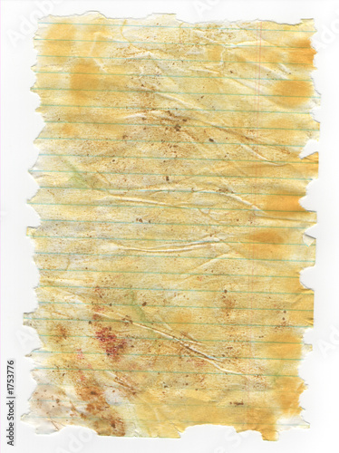 dirty torn paper