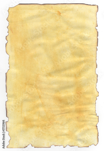 old paper with burned edges