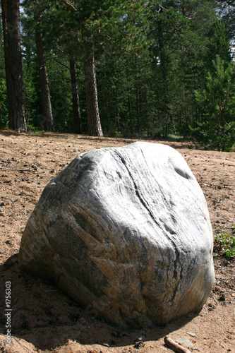 lake ladoga. a beach. stone. photo