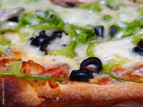 freshly baked pizza