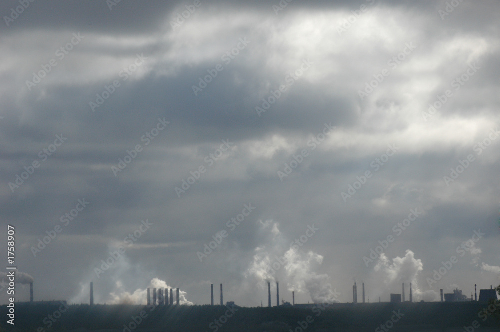 industrial landscape on horizon.