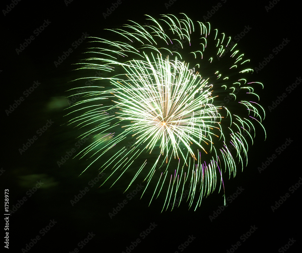 Fototapeta premium feuerwerk grün