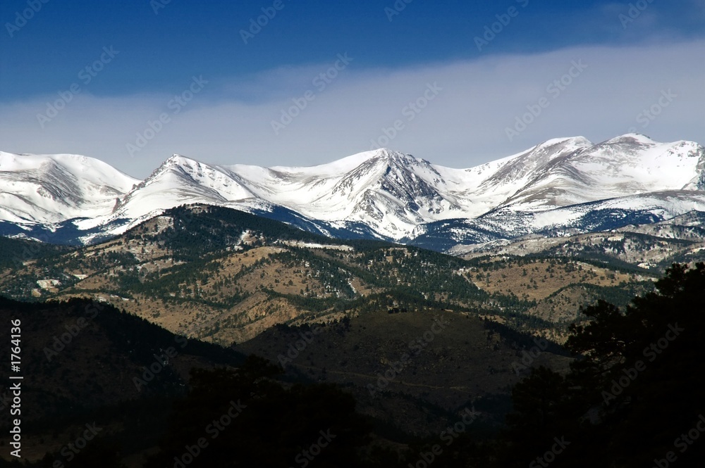 colorado winter mountain peaks