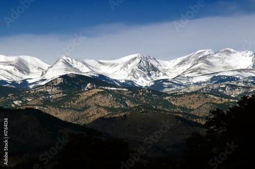 colorado winter mountain peaks