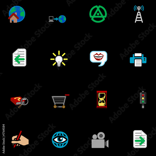 web and computing icons series set