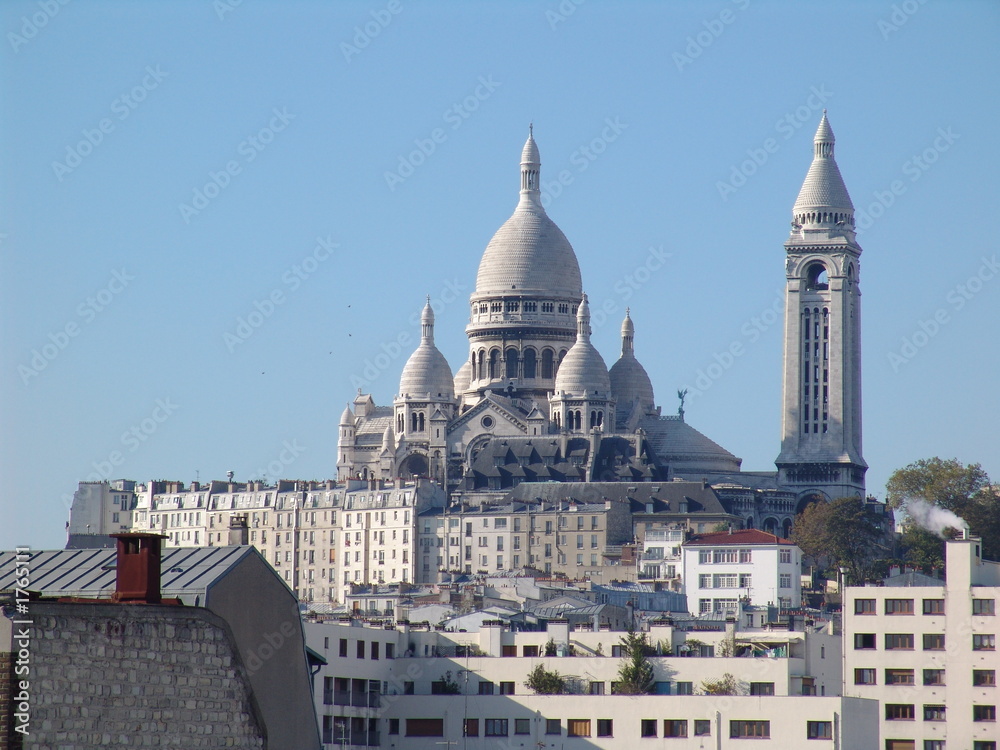 Naklejka premium le sacré coeur vu de l'est