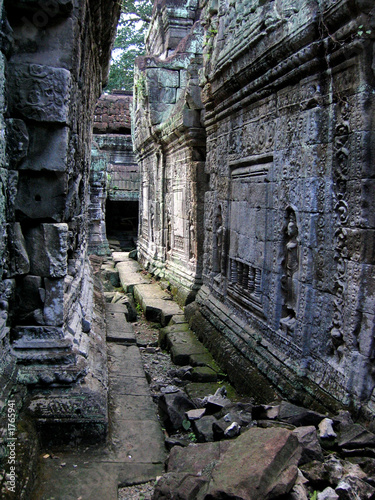 ancient walkway  cambodia