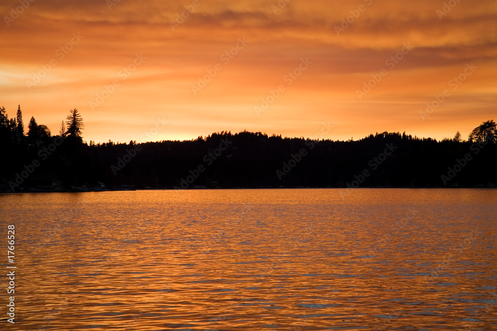 lake sunset 7