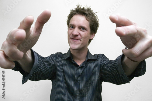 excited young man photo