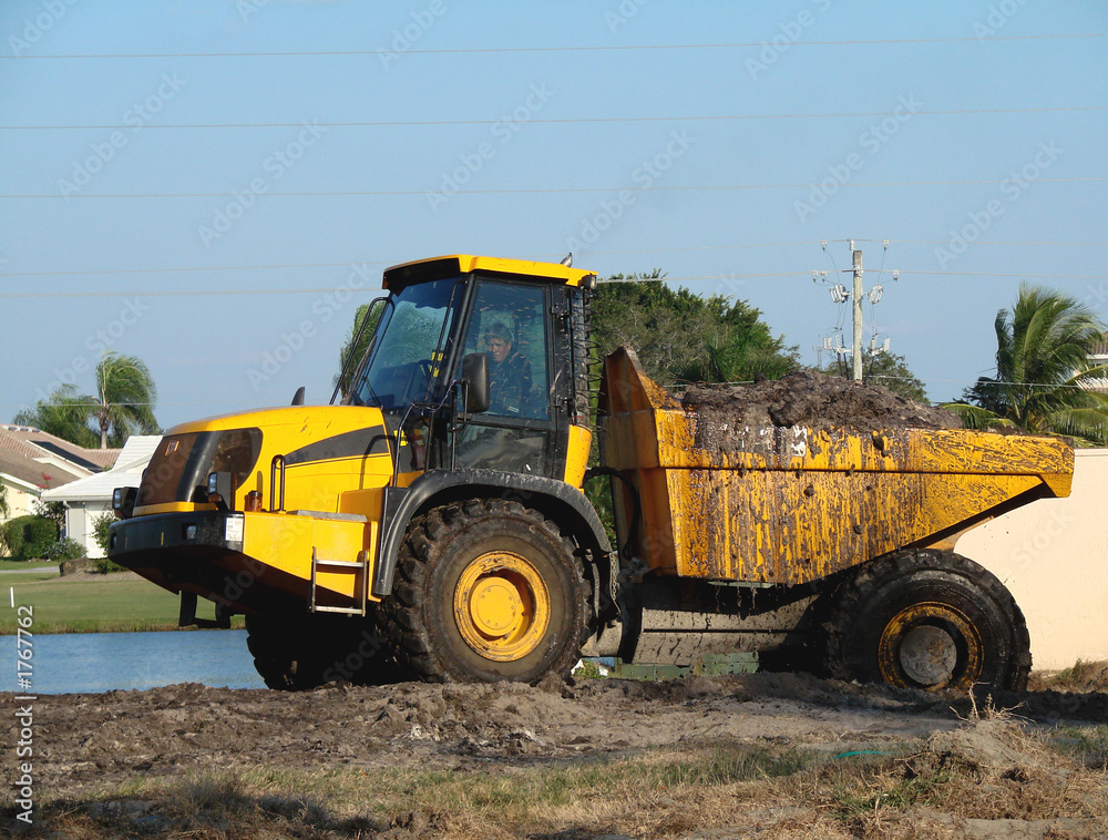 loaded dumptruck