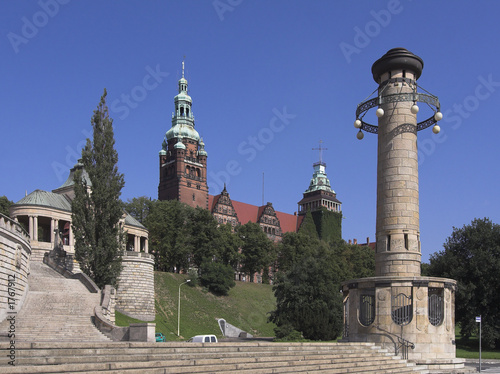   szczecin - lighthouse at embankment