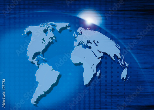 illustration of world for business and industry