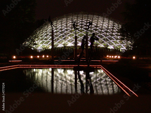 illuminated geodesic dome