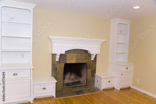 remodeled fireplace mantle
