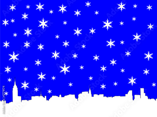 midtown manhattan in winter