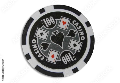 100 dollar poker chip