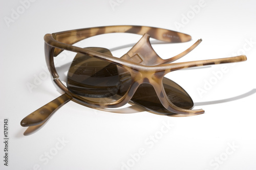 shattered eyeglasses
