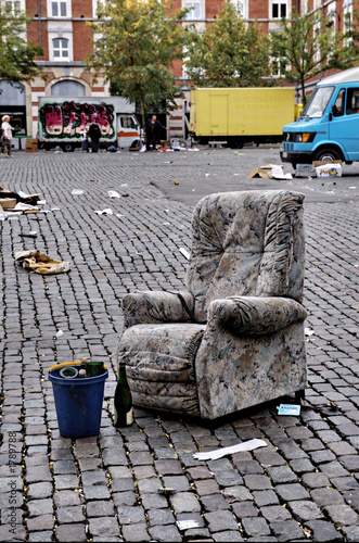 garbage on the street
