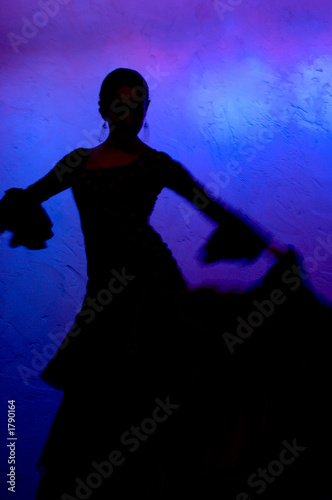flamenko dancer silhoete