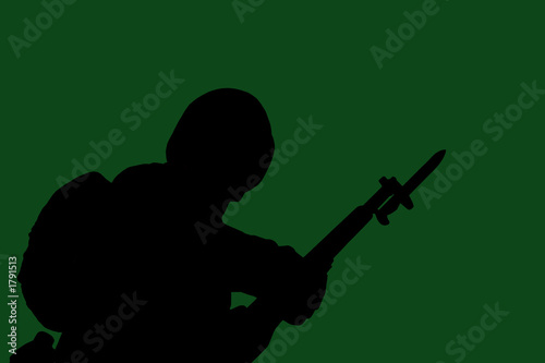 army solider silhouette