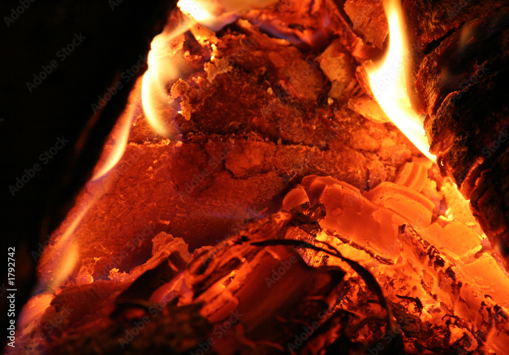 fireplace close-up