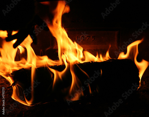 fireplace close-up