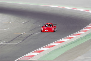 Fototapete Motorsport roter Rennwagen  © jongd