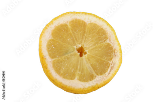 yellow lemon half