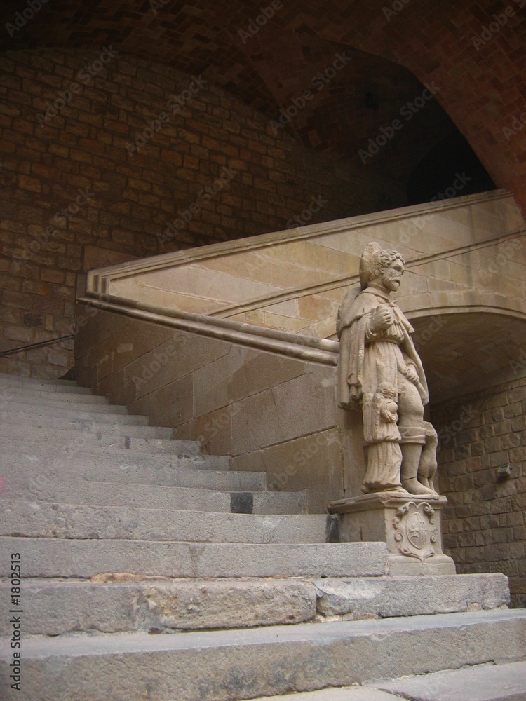 Naklejka premium biblioteca de cataluña