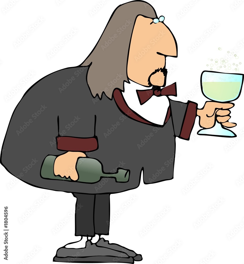 Fototapeta premium champagne man