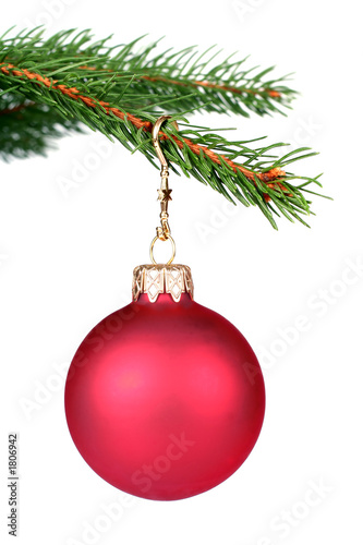 christmas decoration hanging on a tree