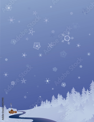 cold winter background photo