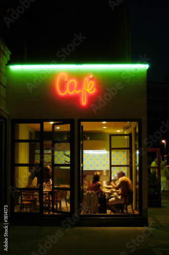 cafeteria by night