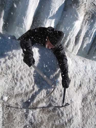 falling into a crevasse