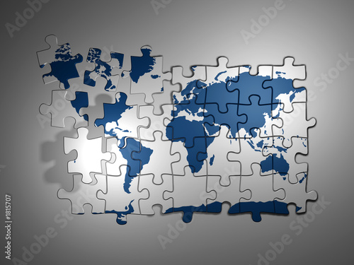 puzzle world map