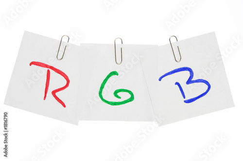 rgb letters photo
