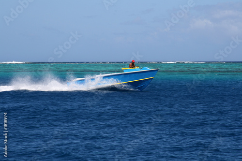 tahitian fish boat © Xavier MARCHANT