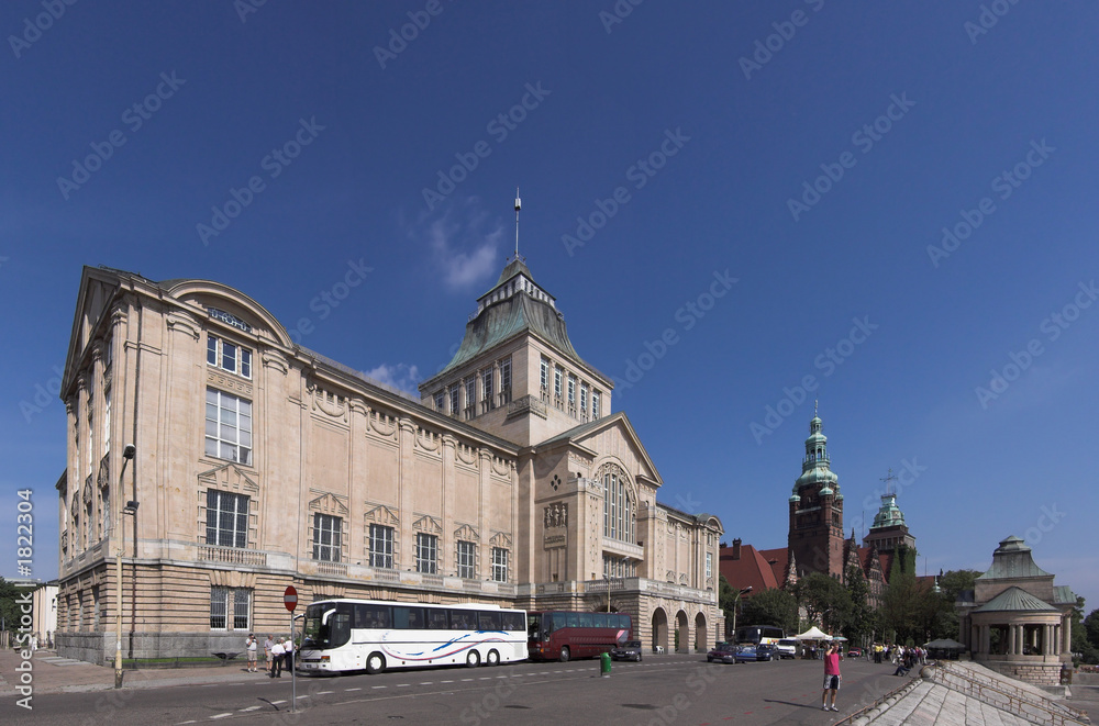 Fototapeta premium szczecin - building of theatre - poland
