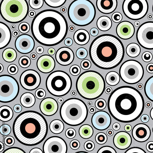 Fototapeta Naklejka Na Ścianę i Meble -  seamless funky retro pattern