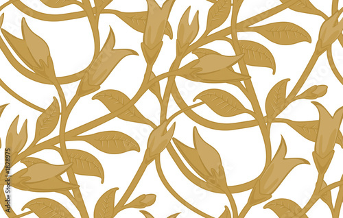 seamless leafy wallpaper pattern